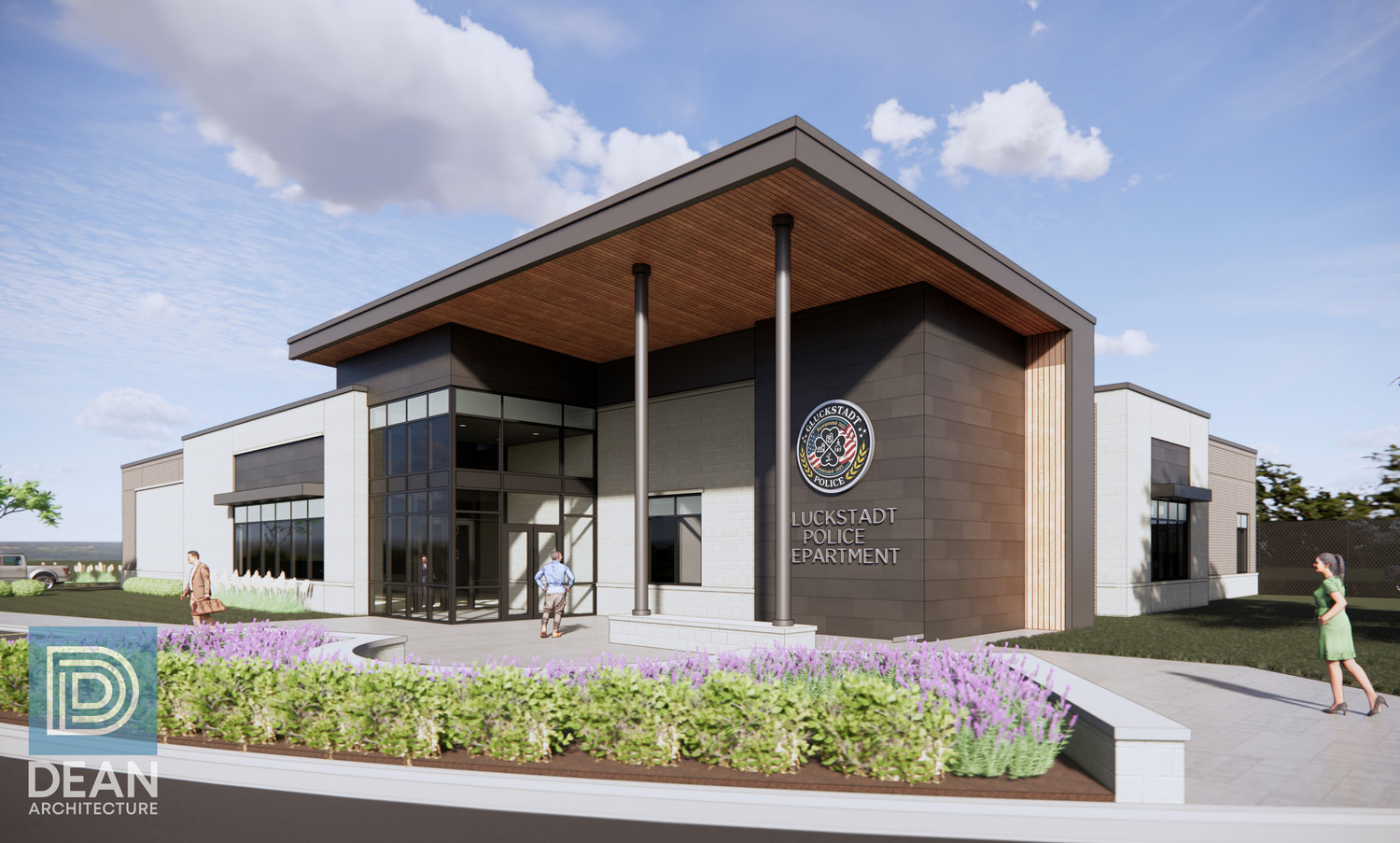 A conceptual rendering shows the vision for the new Gluckstadt Police Department.